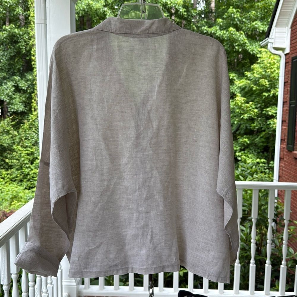 Planet Light Tan Oversized Blouse - One Size Fits All - - Picture 6 of 13